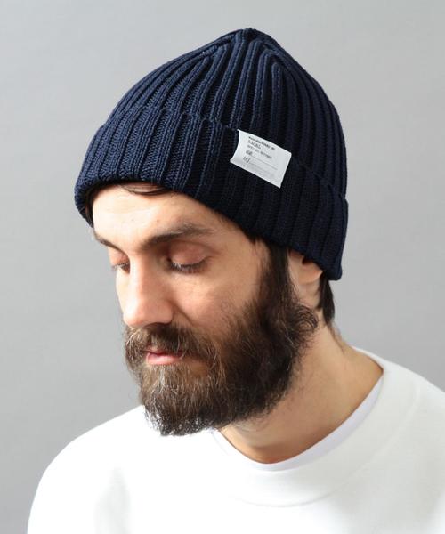 BEAUTY&YOUTH UNITED ARROWS（ビューティーアンドユースユナイテッドアローズ）の「＜Racal＞ STANDARD KNIT CAP16SS/ニット帽◆（ニットキャップ/ビーニー・メンズ・ホワイト/ブラック/ライトグレー/ベージュ/ライトピンク/レッド/イエロー/オリーブ/ライトブルー/ネイビー・ONE）」の8枚目の写真