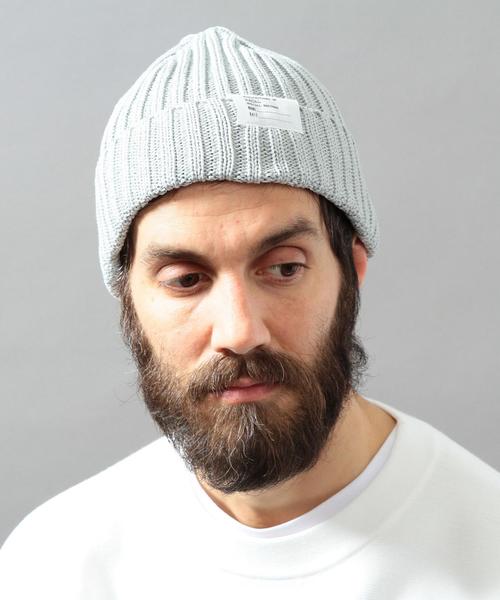 BEAUTY&YOUTH UNITED ARROWS（ビューティーアンドユースユナイテッドアローズ）の「＜Racal＞ STANDARD KNIT CAP16SS/ニット帽◆（ニットキャップ/ビーニー・メンズ・ホワイト/ブラック/ライトグレー/ベージュ/ライトピンク/レッド/イエロー/オリーブ/ライトブルー/ネイビー・ONE）」の4枚目の写真
