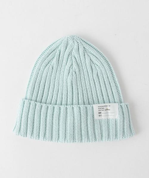 BEAUTY&YOUTH UNITED ARROWS（ビューティーアンドユースユナイテッドアローズ）の「＜Racal＞ STANDARD KNIT CAP16SS/ニット帽◆（ニットキャップ/ビーニー・メンズ・ホワイト/ブラック/ライトグレー/ベージュ/ライトピンク/レッド/イエロー/オリーブ/ライトブルー/ネイビー・ONE）」の7枚目の写真