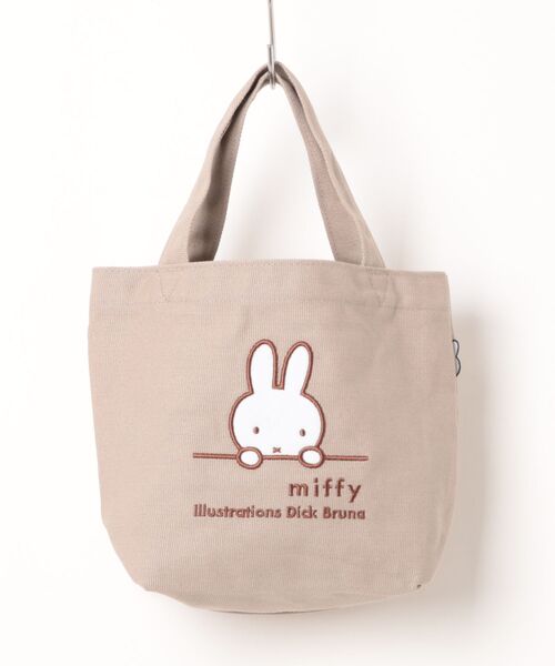 Miffy( ミッフィー)の「【miffy/ミッフィー】 刺繍ミニトートバッグ(トートバッグ・レディース・ナチュラル/ミント/グレイッシュベージュ・FREE)」の2枚目の写真
