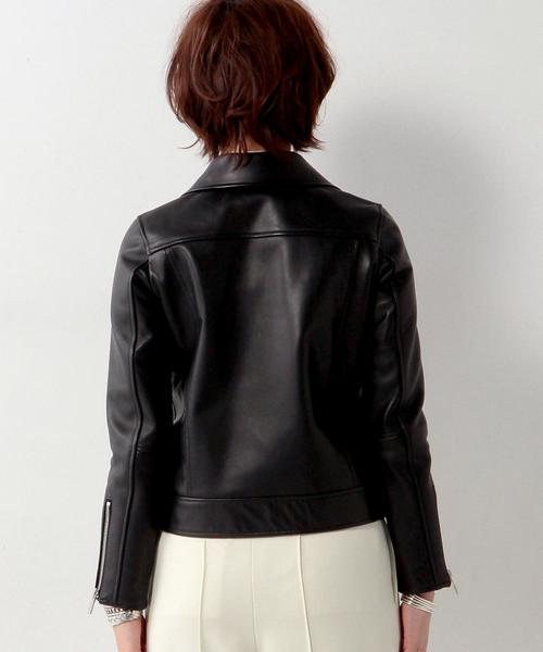 UNITED ARROWS(ユナイテッドアローズ)の「UWMF レザー ライダース◆(ライダースジャケット・レディース・ブラック・38/40/36)」の12枚目の写真