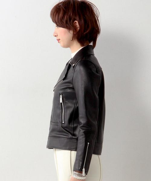 UNITED ARROWS(ユナイテッドアローズ)の「UWMF レザー ライダース◆(ライダースジャケット・レディース・ブラック・38/40/36)」の7枚目の写真
