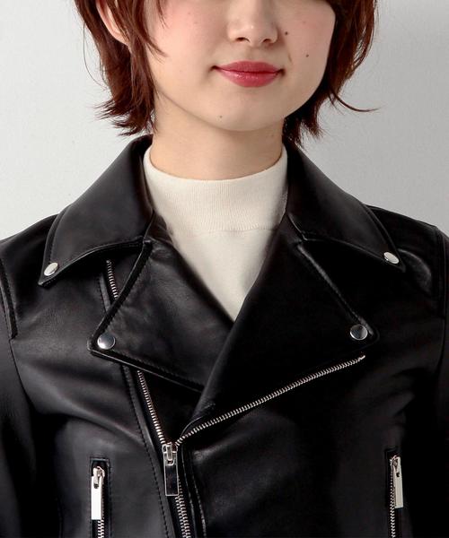 UNITED ARROWS(ユナイテッドアローズ)の「UWMF レザー ライダース◆(ライダースジャケット・レディース・ブラック・38/40/36)」の9枚目の写真