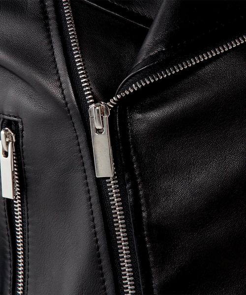 UNITED ARROWS(ユナイテッドアローズ)の「UWMF レザー ライダース◆(ライダースジャケット・レディース・ブラック・38/40/36)」の2枚目の写真