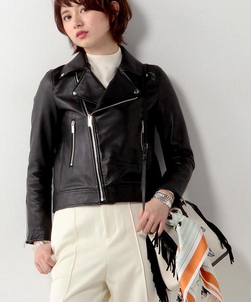 ユナイテッドアローズ レディースライダースジャケット 38号 【公式通販】