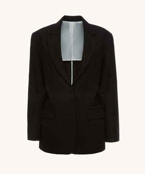 RIDIFI(リディフィ)の「BUTTONLESS LINEN JACKET_BLACK(テーラードジャケット・レディース・その他・SMALL/MEDIUM)」の2枚目の写真
