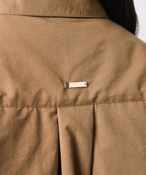 CHIC STYLE（シックスタイル）の「シャツブルゾン＜大きいサイズ有＞シックスタイル（ブルゾン・レディース・ベージュ系/ブラック・LL/L/M/5L/4L/3L）」の20枚目の写真
