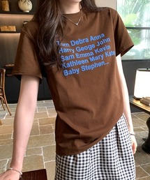 カラフル配色ロゴTシャツ