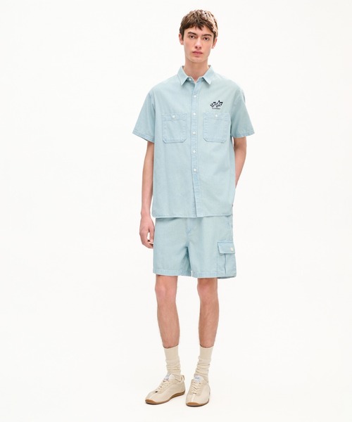 KENZO（ケンゾー）の「'KENZO Sounds' カジュアル ショートスリーブ シャツ イン ジャパニーズ デニム（シャツ/ブラウス・メンズ・ブルー系その他7・SMALL/LARGE/MEDIUM）」の5枚目の写真