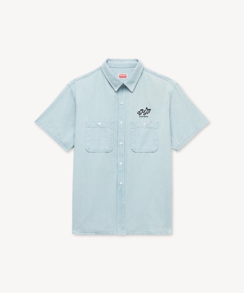 KENZO（ケンゾー）の「'KENZO Sounds' カジュアル ショートスリーブ シャツ イン ジャパニーズ デニム（シャツ/ブラウス・メンズ・ブルー系その他7・SMALL/LARGE/MEDIUM）」の3枚目の写真