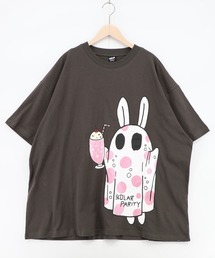 ScoLar Parity | 362124:クリームソーダおばけウサギ柄Tシャツ(Tシャツ/カットソー)