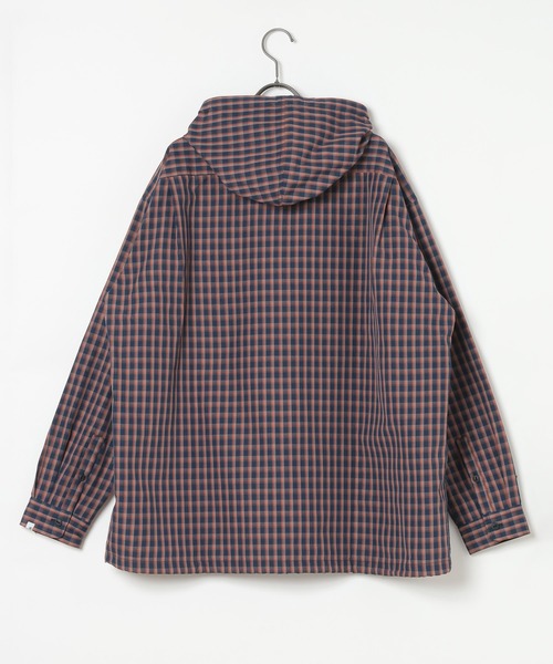GEORGE'S（ジョージズ）の「チェックドローコードシャツパーカー（パーカー・メンズ・ネイビー/ベージュ・LARGE/MEDIUM）」の20枚目の写真