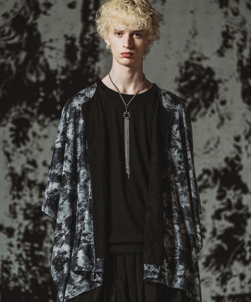 NO ID.(ノーアイディ)の「【NO ID.】Reversible ZIP Poncho / リバーシブルZIPポンチョ(ポンチョ・メンズ・ブラック/グレー/その他23・ONE SIZE)」の3枚目の写真