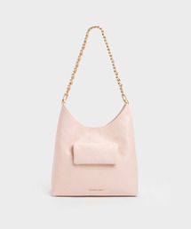 CHARLES & KEITH｜チャールズ & キースのショルダーバッグ（ピンク