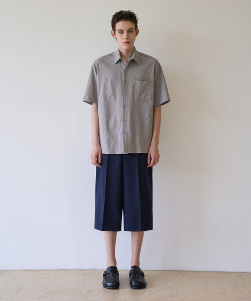 TRIP LE SENS（トリップ ル センス）の「ミストグリッドハーフシャツ_グレー（シャツ/ブラウス・メンズ・その他・MEDIUM/LARGE）」の2枚目の写真