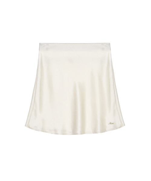 NICK&NICOLE(ニックアンドニコール)の「SATIN FLARE MIDI SKIRT_IVORY(スカート・レディース・その他・SMALL/MEDIUM/LARGE)」の4枚目の写真