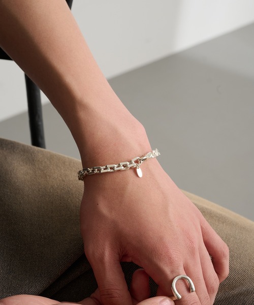 MILITARY(ミリタリー)の「【MAISON CLUB】Angular Chain Bracelet Silver925 KUN(ブレスレット・メンズ・シルバー・FREE)」の6枚目の写真