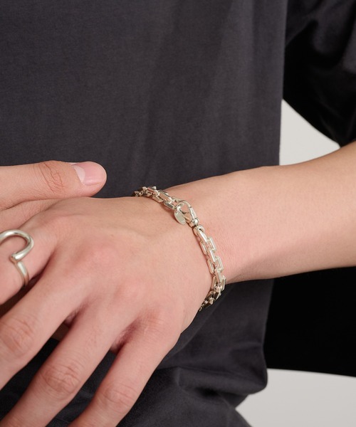 MILITARY(ミリタリー)の「【MAISON CLUB】Angular Chain Bracelet Silver925 KUN(ブレスレット・メンズ・シルバー・FREE)」の7枚目の写真