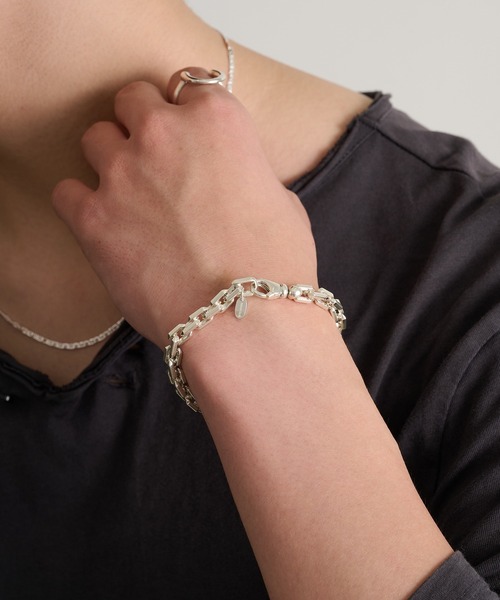 MILITARY(ミリタリー)の「【MAISON CLUB】Angular Chain Bracelet Silver925 KUN(ブレスレット・メンズ・シルバー・FREE)」の9枚目の写真