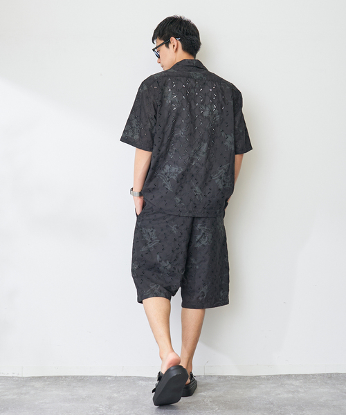 B.C STOCK(ベーセーストック)の「アロハレースショーツ(その他パンツ・メンズ・ブラック/ネイビー・LARGE/MEDIUM)」の5枚目の写真