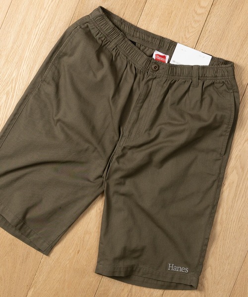 HANES（ヘインズ）の「【3】〔Hanes/ヘインズ〕チノクロス リラックス ショートパンツ（チノパンツ・メンズ・カーキ/ベージュ/ブラック/ネイビー・X-LARGE/LARGE/MEDIUM）」の3枚目の写真