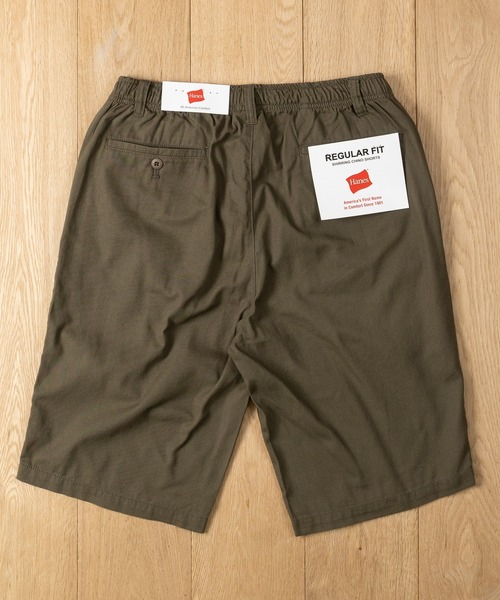 HANES（ヘインズ）の「【3】〔Hanes/ヘインズ〕チノクロス リラックス ショートパンツ（チノパンツ・メンズ・カーキ/ベージュ/ブラック/ネイビー・X-LARGE/LARGE/MEDIUM）」の19枚目の写真