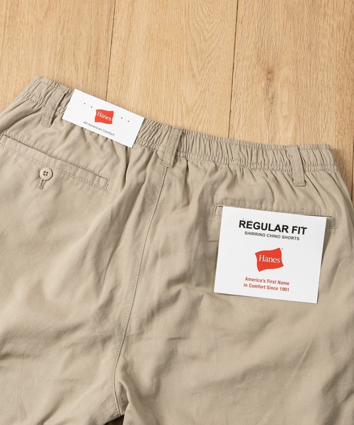 HANES（ヘインズ）の「【3】〔Hanes/ヘインズ〕チノクロス リラックス ショートパンツ（チノパンツ・メンズ・カーキ/ベージュ/ブラック/ネイビー・X-LARGE/LARGE/MEDIUM）」の6枚目の写真