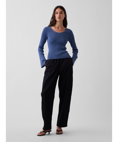 GAP（ギャップ）の「コットン100%リブ フィットセーター（ニット/セーター・レディース・グレー/ブラック/ブルー/ブラウン・XS/S/M/L/XXS/XL）」の7枚目の写真