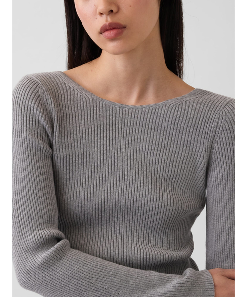 GAP（ギャップ）の「コットン100%リブ フィットセーター（ニット/セーター・レディース・グレー/ブラック/ブルー/ブラウン・XS/S/M/L/XXS/XL）」の9枚目の写真