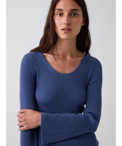 GAP（ギャップ）の「コットン100%リブ フィットセーター（ニット/セーター・レディース・グレー/ブラック/ブルー/ブラウン・XS/S/M/L/XXS/XL）」の10枚目の写真