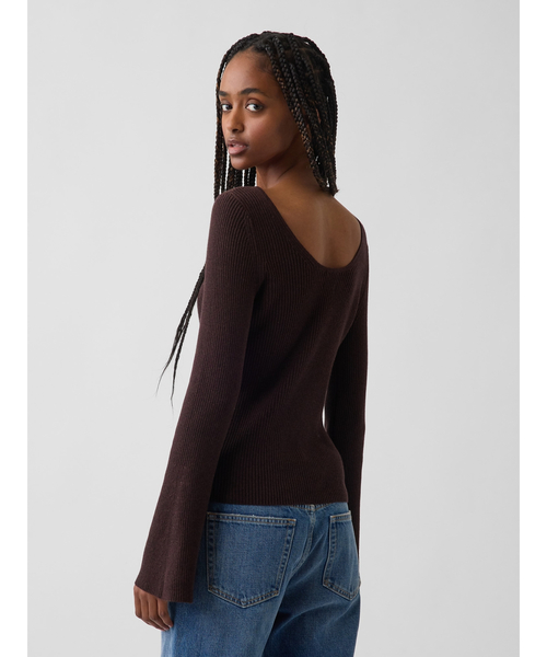 GAP（ギャップ）の「コットン100%リブ フィットセーター（ニット/セーター・レディース・グレー/ブラック/ブルー/ブラウン・XS/S/M/L/XXS/XL）」の16枚目の写真