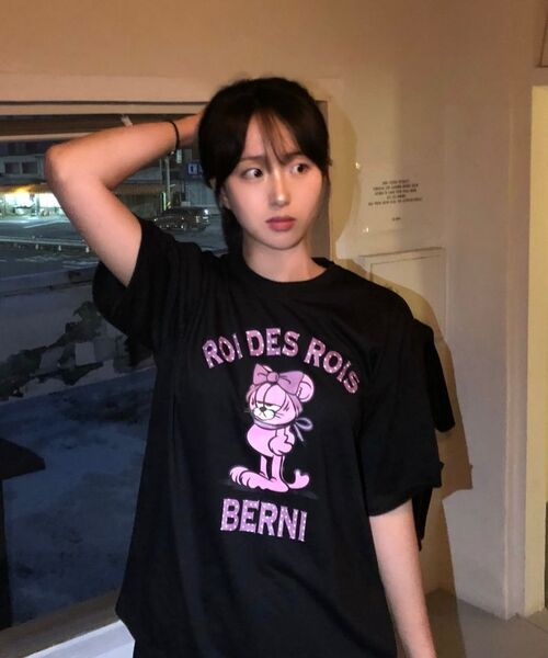 BERNI（ベルニ）の「[ベルニ x ロア] ウィズロゴ半袖Tシャツ (ネイビー)（Tシャツ/カットソー・レディース・その他・SMALL/MEDIUM/LARGE/X-LARGE/2XL）」の8枚目の写真
