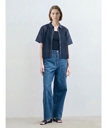MARMARMAR フロントレースハーフスリーブシャツ