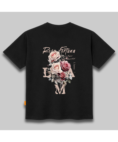 LLAMO（エラモ）の「ロサポルトゥナ 半袖Tシャツ 男女共用 ビッグサイズ（Tシャツ/カットソー・メンズ・ホワイト/チャコールグレー/ブラック/ベージュ・SMALL/MEDIUM/LARGE/X-LARGE/2XL/4XL/3XL）」の3枚目の写真