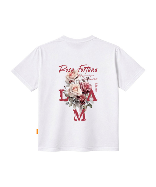 LLAMO（エラモ）の「ロサポルトゥナ 半袖Tシャツ 男女共用 ビッグサイズ（Tシャツ/カットソー・メンズ・ホワイト/チャコールグレー/ブラック/ベージュ・SMALL/MEDIUM/LARGE/X-LARGE/2XL/4XL/3XL）」の6枚目の写真