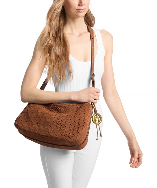 MICHAEL KORS(マイケルコース)の「NOLITA トップジップ コンバーチブル ショルダー ミディアム(ショルダーバッグ・レディース・ブラウン系・FREE)」の4枚目の写真