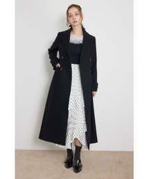 【美品】rienda リエンダ ロングコート ダブルボタン ブラック Sサイズ rienda｜リエンダのジャケット/アウター（ロング丈）通販 - ZOZOTOWN