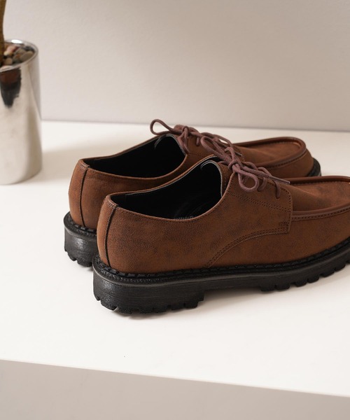 1111clothing(ワンフォークロージング)の「ボリュームアップ チロリアンシューズ / Volume Up Tyrolean Shoes(ローファー・メンズ・ブラック/ブラウン・26cm/26.5cm/27cm/27.5cm/28cm)」の15枚目の写真