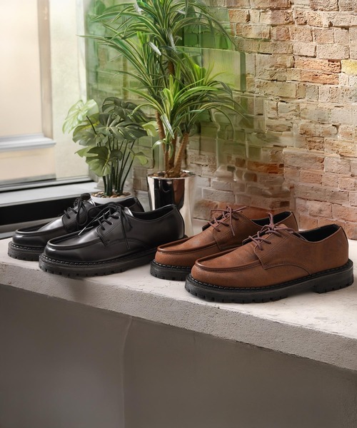 1111clothing(ワンフォークロージング)の「ボリュームアップ チロリアンシューズ / Volume Up Tyrolean Shoes(ローファー・メンズ・ブラック/ブラウン・26cm/26.5cm/27cm/27.5cm/28cm)」の3枚目の写真