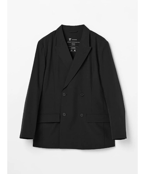 Perfect Suit FActory(パーフェクトスーツファクトリー)の「【上下セット/TOKYORUN】持ち運びが可能な ポン!パクトスーツ ダブル(スーツセット・メンズ・ネイビー/ブラック・L/M)」の4枚目の写真