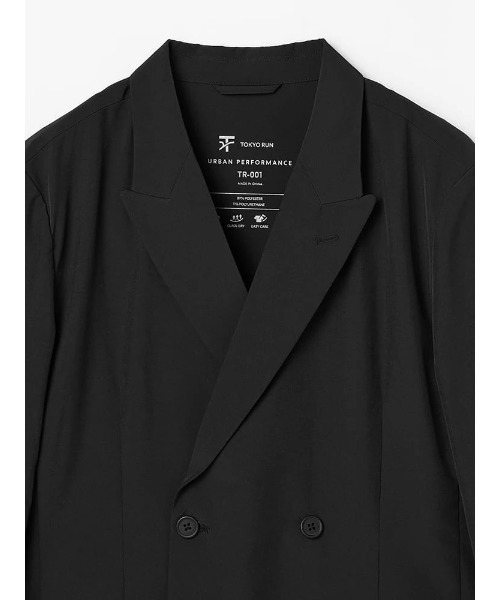 Perfect Suit FActory(パーフェクトスーツファクトリー)の「【上下セット/TOKYORUN】持ち運びが可能な ポン!パクトスーツ ダブル(スーツセット・メンズ・ネイビー/ブラック・L/M)」の12枚目の写真