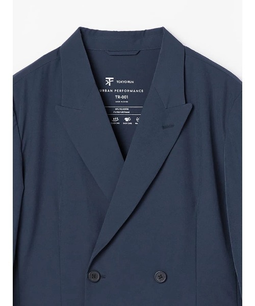 Perfect Suit FActory(パーフェクトスーツファクトリー)の「【上下セット/TOKYORUN】持ち運びが可能な ポン!パクトスーツ ダブル(スーツセット・メンズ・ネイビー/ブラック・L/M)」の21枚目の写真