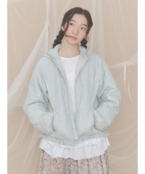 merry jenny（メリージェニー）の「ベロアペプラムティアードトップス（Tシャツ/カットソー・レディース・オフホワイト・FREE）」の10枚目の写真