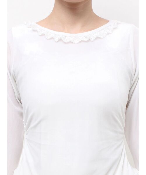 merry jenny（メリージェニー）の「ベロアペプラムティアードトップス（Tシャツ/カットソー・レディース・オフホワイト・FREE）」の15枚目の写真