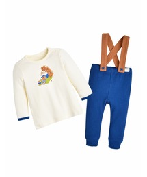 moimoln（モイモルン）の「【2点セット】トップス＆スリムフィットオーバーオール（セットアップ）」