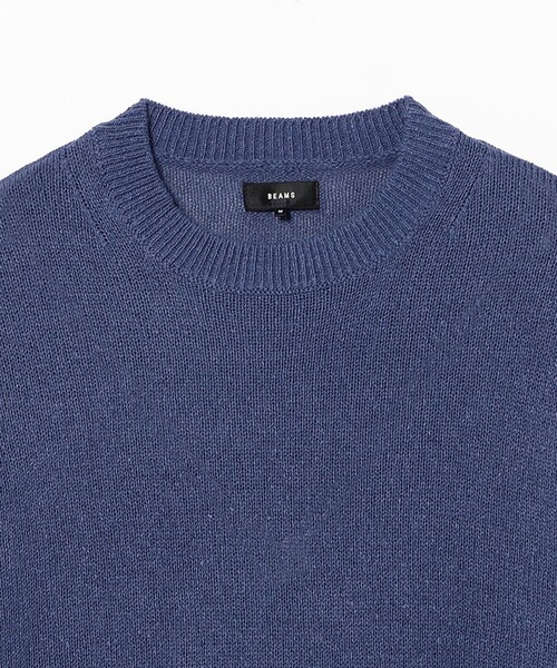 BEAMS(ビームス)の「7ゲージ クルーネックニット(ニット/セーター・メンズ・オレンジ系その他4/インディゴブルー/オフホワイト・XL/M/L/S)」の11枚目の写真