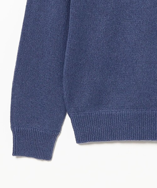 BEAMS(ビームス)の「7ゲージ クルーネックニット(ニット/セーター・メンズ・オレンジ系その他4/インディゴブルー/オフホワイト・XL/M/L/S)」の12枚目の写真