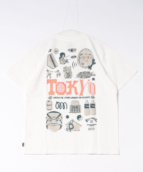 BILLABONG(ビラボン)の「BILLABONG メンズ DESTINATION TOKYO Tシャツ 【2026年秋冬モデル】/ビラボン半袖Tシャツ(Tシャツ/カットソー・メンズ・ブラック系その他/オフホワイト・X-LARGE/LARGE/MEDIUM)」の3枚目の写真
