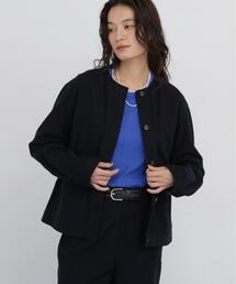 ◆【名品 / ウォッシャブル】ストレッチエアリードットコードブルゾン