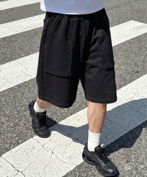 ローカットアウトポケットバミューダパンツブラック